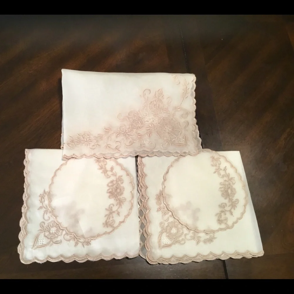 Luxury VINTAGE‎ SILK TABLECLOTH FOR 2